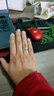佐卡伊七夕 白18k金結(jié)婚鉆戒指心形結(jié)婚鉆石戒指結(jié)婚女戒 不含小戒指 曬單實(shí)拍圖