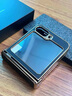 朗斯狄（LANGSIDI）適配Sangsung/三星GalaxyZFlip6手機殼新款折疊屏殼膜一體真皮高級感鉸鏈保護Flip5全包防摔手機套 荔枝紋「黑色」鉸鏈全包 殼膜一體 三星Galaxy Z Flip6 曬單實(shí)拍圖