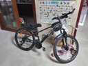 Jeep吉普自行車(chē)成人山地車(chē)雙碟剎減震變速男女中學(xué)生代步單車(chē)-坦克300【炫酷黑】高碳鋼牧馬人-輻條輪24寸【適合身高150-175cm】[{