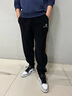 洛夫倫（LOFVRANG）春季新款休閑長褲男寬松百搭大碼運動褲子男款燈芯絨加肥加大衛(wèi)褲 黑色 8XL （適合255到275斤） 曬單實拍圖