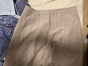 歐莎（OSA）高腰五分西裝短褲女寬松薄款夏天直筒褲休閑褲子夏季新款百搭 奶茶色 2XL 曬單實(shí)拍圖