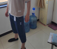 維啟安（WEIQIAN）牛仔短褲男春夏季薄款7分中褲潮牌寬松直筒2025夏天男士七分褲子 766淺藍(lán) 31 曬單實(shí)拍圖