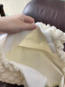 QUEENJOY韓國ins少女洋氣云朵泡芙花朵單肩包女2023新款夏帆布簡約手提包 白色 曬單實(shí)拍圖
