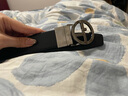 阿瑪尼（ARMANI）喬治阿瑪尼GA 新品 男士可裁剪雙面皮帶3.5cm Y2S453 YSR3X 81386 黑色 曬單實拍圖