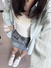 繪詩(shī)慧牛仔半身裙女夏季2025新款修身顯瘦顯高牛仔裙短裙半身裙a包臀裙 港風(fēng)做舊牛仔短裙 【復古藍】 L 【建議105-120斤】 曬單實(shí)拍圖