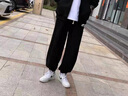 IT.NEW品牌聯(lián)名休閑褲男夏季新款褲子男士透氣速干冰絲褲寬松百搭運動褲 黑色（B） XL 曬單實拍圖