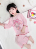 G.duck童裝女童睡衣春秋季卡通美樂(lè )蒂庫洛米套頭長(cháng)袖長(cháng)褲兒童家居服套裝 粉色 100 （建議身高90cm 3-4歲）cm 曬單實(shí)拍圖