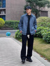 GUANGAN AEPE專(zhuān)柜進(jìn)口高端砂洗條紋長(cháng)袖襯衫男士秋季新款美式復古休閑牛仔襯衣 藍色 復古條紋設計寬松帥氣版型 L 125-140斤 曬單實(shí)拍圖