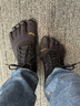 Vibram五指鞋新款戶外徒步登山跑步越野男子赤足運(yùn)動(dòng)鞋VTREK 黑色 42 曬單實(shí)拍圖