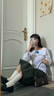 CinvaiKrose輕奢腋下包包女款2025年牛皮法棍包女士單肩包生日七夕情人節(jié)禮物 黑色【送女友老婆女生禮物走心】 曬單實(shí)拍圖