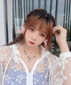 AWE彩色串珠小雛菊情侶項鏈女我在他鄉(xiāng)周雨彤張嘉元明星同款鎖骨鏈 小米珠雛菊項鏈45＋5cm 曬單實拍圖