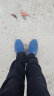布舍元 休闲男鞋透气牛仔帆布鞋老北京布鞋潮 63X-5507 蓝色 39  实拍图