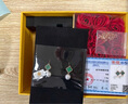 BOGLIA品牌耳環(huán)女士四葉草淡水珍珠耳鉤18金K耳墜耳飾品新年生日 【高貴孔雀綠】孔雀石18金K玫瑰金 曬單實(shí)拍圖