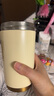 卡羅特保溫杯陶瓷內膽咖啡杯女生高顏值隨行杯新款不銹鋼杯子金色430ml 曬單實(shí)拍圖