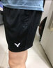 威克多（VICTOR）勝利 羽毛球短褲夏季速干透氣運動(dòng)短褲針織彈力6299 6299C 黑色 薄款 L 曬單實(shí)拍圖