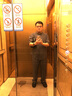 百福龍高檔男士唐裝短袖上衣 民族服裝中年爸爸裝大碼 中國風中式夏裝 黑藍套裝（上衣+褲子） M (44) 穿135-145斤 曬單實拍圖