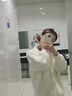AEMAPE仿水貂絨洋氣毛衣外套女2022新款韓版寬松外穿慵懶風(fēng)減齡針織開(kāi)衫 米白色 均碼 (80-140斤拍) 曬單實(shí)拍圖