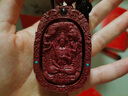 歐蒂朵屬兔文殊菩薩朱砂吊墜男女十二生肖本命佛本命年護身符守護神 【?；ⅰ刻摽詹仄兴_ 曬單實(shí)拍圖