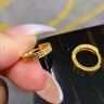 老鳳祥熠熠閃耀黃金耳環(huán)金耳環(huán)足金999耳飾生日禮物送老婆七夕情人節(jié) 足金耳環(huán)(約2.3g) 曬單實拍圖