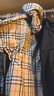 博柏利（BURBERRY）【禮物】女裝 徽標(biāo)飾帶格紋連帽夾克外套 曬單實(shí)拍圖