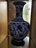 奮行景德鎮陶瓷器現代時(shí)尚青花瓷花瓶裝飾品擺設工藝品家飾客廳擺設 青花纏枝蓮賞瓶 曬單實(shí)拍圖
