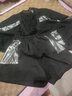 托瑪菲休閑短褲套裝女裝寬松夏季新款時(shí)尚遮肉顯瘦短袖闊腿運動(dòng)褲子夏天 黑色套裝 XL（125-145斤） 曬單實(shí)拍圖