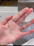 歌婭緹999足銀項鏈女鎖骨鏈櫻桃吊墜銀飾高級感輕奢飾品生日禮物送女友 999銀項鏈【配證書+禮盒包裝】 鏈長：40cm+5cm延長鏈 曬單實拍圖