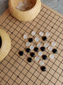 維康天然瑪瑙五子棋棋子兒童學(xué)生初學(xué)高檔禮品圍棋棋盤套裝端午送禮 初級2  61黑60白 樹脂罐+皮盤+包 曬單實拍圖