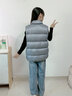 雅鹿2025新款兒童羽絨服馬甲內膽內穿男童女童中大童外穿洋氣背心坎肩 灰色 160cm 曬單實(shí)拍圖