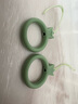 浪翔 液態(tài)硅膠指環(huán)掛繩卡通小熊手機掛繩耳機套U盤(pán)短款掛件暖手寶掛繩創(chuàng  )意鑰匙掛繩 抹茶綠【2條裝】 曬單實(shí)拍圖