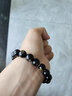 月石緣金曜石手鏈男盤(pán)玩佛珠可轉動(dòng)銀鑲銅轉運珠黑曜石生日情人節禮物 屬鼠-千手觀(guān)音 曬單實(shí)拍圖
