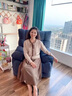 恰凡（QIAFAN）媽媽秋裝套裝連衣裙洋氣女上衣2024新款小衫中老年女裝針織打底裙 咖啡色套裝 L （推薦95-110斤） 曬單實(shí)拍圖