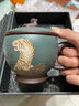 尊壺 尊壺老虎杯紫砂大容量蓋杯手工茶具喝水杯子 李靜 老虎杯 粉漿綠 300cc 曬單實(shí)拍圖