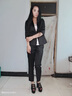 J-ME秋裝新品小西裝外套女韓版紅色西服年會面試商務(wù)通勤正裝ol美容院工作服職業(yè)裝女裝套裝秋冬季 單件西褲 S 曬單實(shí)拍圖