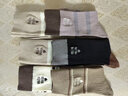 Cofni高檔襪子女士刺繡小熊純棉襪子女中高筒棉襪堆堆襪學(xué)生襪秋冬 6雙禮盒裝：自選顏色請備注 配品牌禮盒送人有面 6雙 均碼 曬單實(shí)拍圖