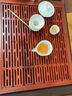 金灶（KAMJOVE）黑檀木實(shí)木茶盤套裝 花梨木茶臺(tái) 自動(dòng)上水功夫茶具套裝茶海K-812 搭配F9 陶瓷茶具 茶水桶 1個(gè) 曬單實(shí)拍圖