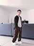 淘尼鼠男童褲子春秋新款季2024中大童工裝褲寬松兒童長(zhǎng)褲孩闊腿休閑褲潮 咖啡色 160 曬單實(shí)拍圖