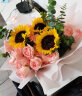 艾斯维娜520情人节鲜花速递33朵红玫瑰花束送女友生日礼物同城花店配送 向日葵玫瑰混搭花束 实拍图