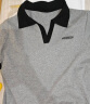 三彩2023夏季新款撞色Polo领短袖T恤休闲学院少女短款修身套头衫 灰色  155/80A/S 实拍图