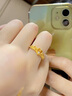 中國(guó)黃金China Gold鉆石皇冠黃金戒指女士足金鉆戒生日禮物女送女友老婆生日禮物 浪漫花盒 曬單實(shí)拍圖
