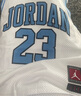 Jordan耐克AJ兒童背心 Nike23號(hào)男童籃球服夏季透氣無(wú)袖T恤 白色/苔蘚藍(lán) 曬單實(shí)拍圖