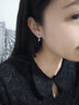 花影（HUAYING）足銀耳環(huán)女士小清新花朵耳飾首飾品七夕情人節(jié)禮物送女友老婆 [999足銀+進口鋯石]花開見喜耳環(huán) 曬單實拍圖