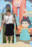 羅蒙（ROMON）輕奢女裝 魚(yú)尾裙半身裙女春秋2024春秋新款高腰a字荷葉邊中長(cháng)裙子 黑色 XL 曬單實(shí)拍圖