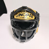競派兒童散打搏擊泰拳護頭套面罩拳擊頭盔男女小孩帽子訓練護具跆拳道 面罩加厚款護頭黑金色（可拆卸） M（身高135-165cm） 曬單實(shí)拍圖
