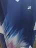 YONEX新款yonex尤尼克斯羽毛球服情侶短袖速干運動(dòng)服上衣 110442BCR-牛仔藏青-男款 L 曬單實(shí)拍圖