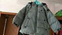 戴維貝拉（DAVE＆BELLA）冬裝新款男女童90絨羽絨服 兒童寶寶加厚羽絨衣 煙藍色 100 cm(4Y（建議身高90-100cm）) 曬單實(shí)拍圖
