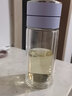 繁簡茶水分離泡茶杯便攜水杯透明隔熱男女士迷你網(wǎng)紅便攜水杯 夢幻藍(lán)300ML帶杯套杯刷 曬單實拍圖