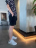 古卡頓（GUKADUN）男鞋潮流百搭小白鞋男士氣墊軟底運動(dòng)休閑鞋子男大碼旅游平板波鞋 26158白尾 41 曬單實(shí)拍圖