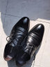 奥康（Aokang）皮鞋男商务正装鞋英伦尖头商务男鞋G93211021 黑色40码 实拍图