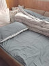 安睡宝（SOMERELLE）四件套 亲肤棉纯色床品套件被套床单枕套 雾霾灰1.5/1.8米床 实拍图